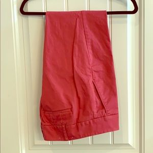Cranberry cotton cropped slacks